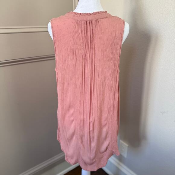 Market & Spruce Stitch Fix Pink V Neck Sleeveless Blouse size XL - Picture 3 of 4